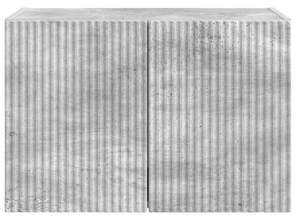 TV Fali Szekrény 59,5 x 31 x 40 cm Beton Szürke Szerelt Fa