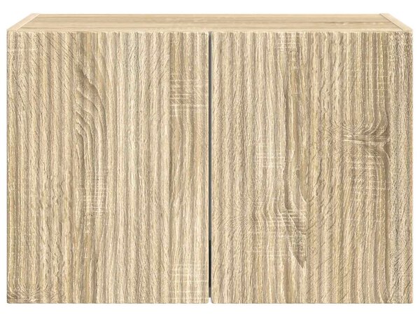 TV Fali Szekrény 59,5 x 31 x 40 cm Sonoma tölgy Szerelt Fa