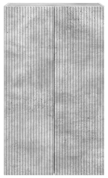 TV Fali Szekrény 59,5 x 31 x 100 cm Beton Szürke Szerelt Fa