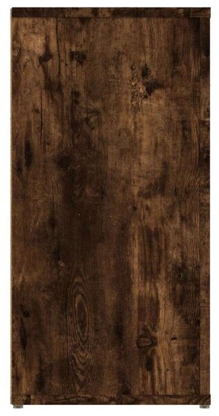 VidaXL füstös tölgyszínű szerelt fa tálalószekrény 100x30x59,5 cm