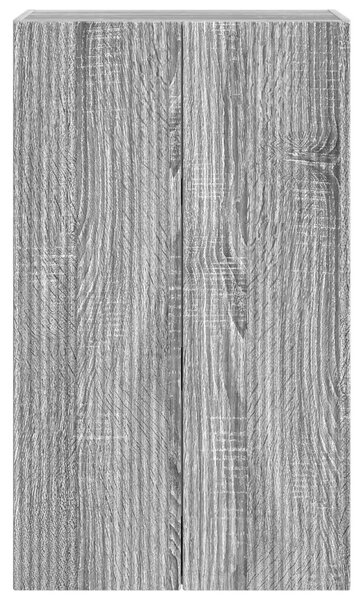 TV Fali Szekrény 59,5 x 31 x 100 cm Szürke Sonoma Szerelt Fa