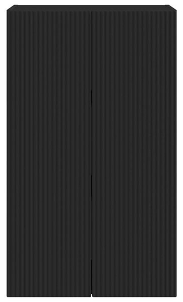 TV Fali Szekrény 59,5 x 31 x 100 cm Fekete Szerelt Fa