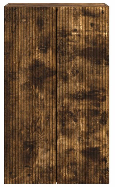 TV Fali Szekrény 59,5 x 31 x 100 cm Füstölt tölgy Szerelt Fa