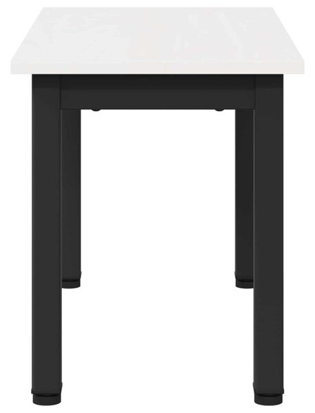 Dohányzóasztal Fehér 60 x 30 x 36 cm Tömör fenyőfa