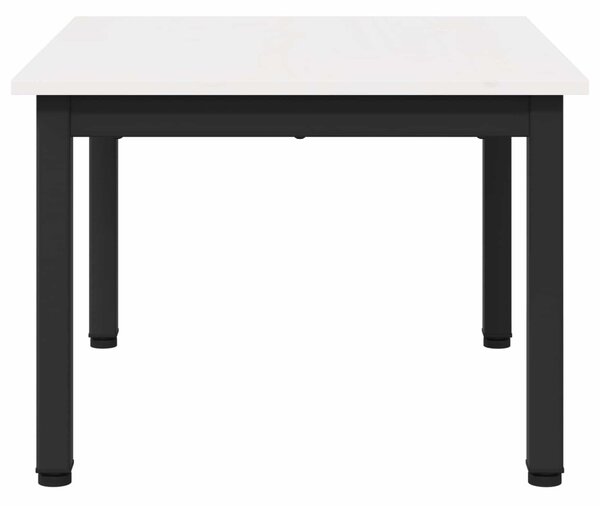 Dohányzóasztal Fehér 60 x 50 x 36 cm Tömör fenyőfa