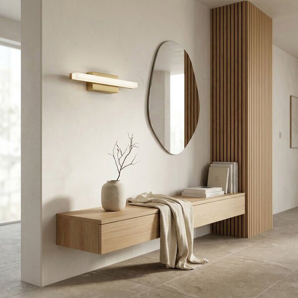 Fali lámpa LED 42CM APP1851-1W BRUSH GOLD