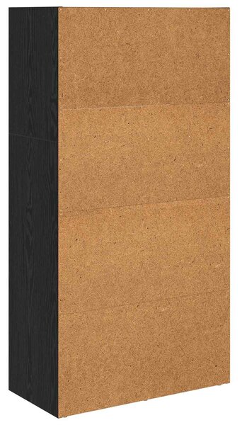 Könyvespolc 60 x 30 x 114 cm Szerelt Fa Fekete tölgy