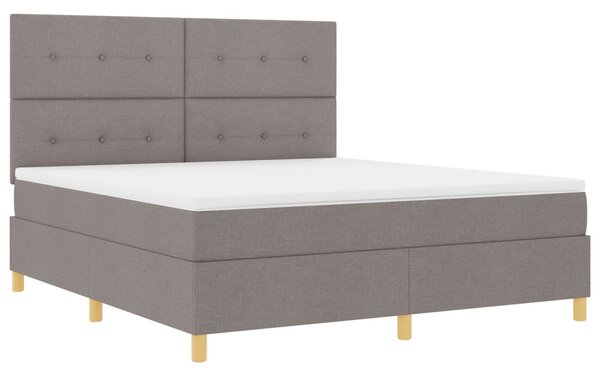 Box Spring Ágy Matraccal Taupe Super King Szövet
