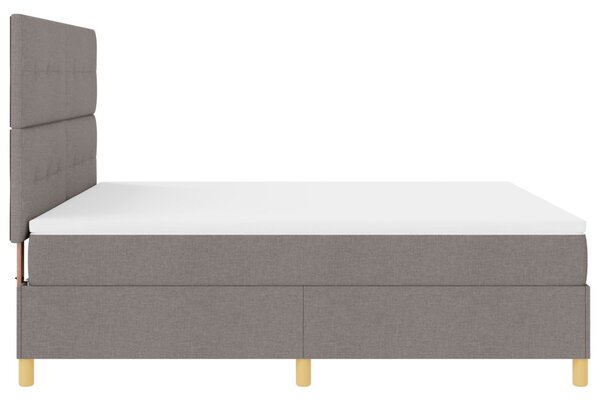 Box Spring Ágy Matraccal Taupe Super King Szövet