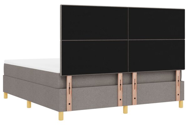 Box Spring Ágy Matraccal Taupe Super King Szövet