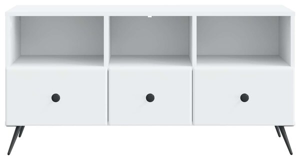 TV szekrény fiókkal Fehér 102 x 34,5 x 50 cm Szerelt Fa