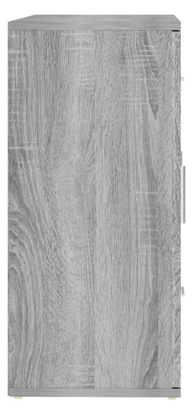 Szürke sonoma színű szerelt fa tálalószekrény 91x29,5x65 cm