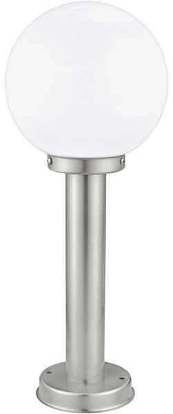 Kültéri állólámpa, 50 cm, ezüst-opál (Nisia)