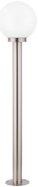 Kültéri állólámpa, 100 cm, ezüst-opál (Nisia)