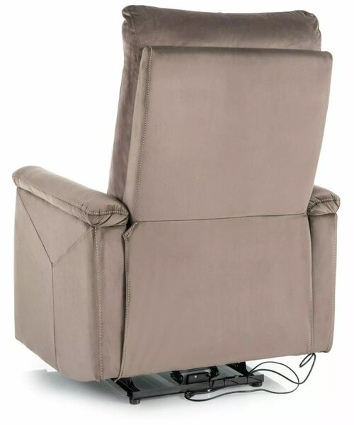 Neptun Velvet Elektromos Relax Fotel Cappuccino Bársony