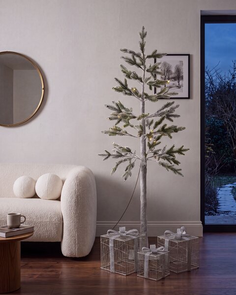 Kültéri dekoráció LED ALBIONI 180 cm Fa Fehér