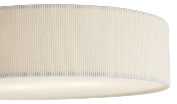 Modern mennyezeti lámpa fehér bársonyernyővel 38 cm 2-lámpás - Luz