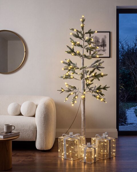 Kültéri dekoráció LED ALBIONI 180 cm Fa Fehér