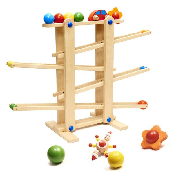 IKonka fából készült montessori Labdapálya XXL