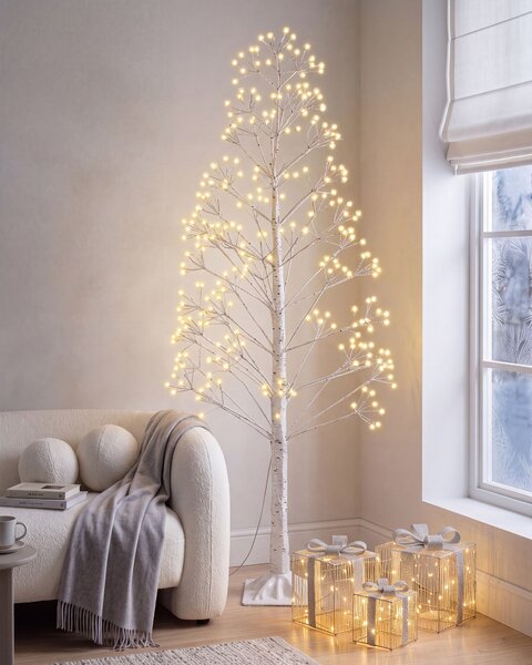 Kültéri dekoráció LED ALBIONI 180 cm Fa Fehér