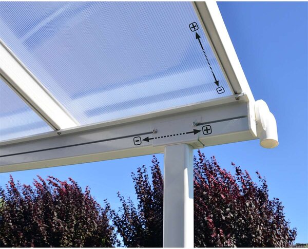 Palram - Canopia Sierra 3000 fehér 3 x 3 pergola