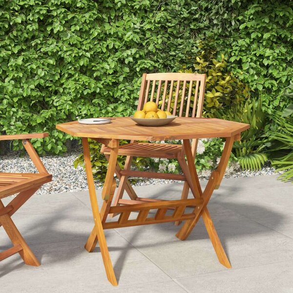 VidaXL Akácfa Kerti Asztal - Összecsukható - 90x75cm