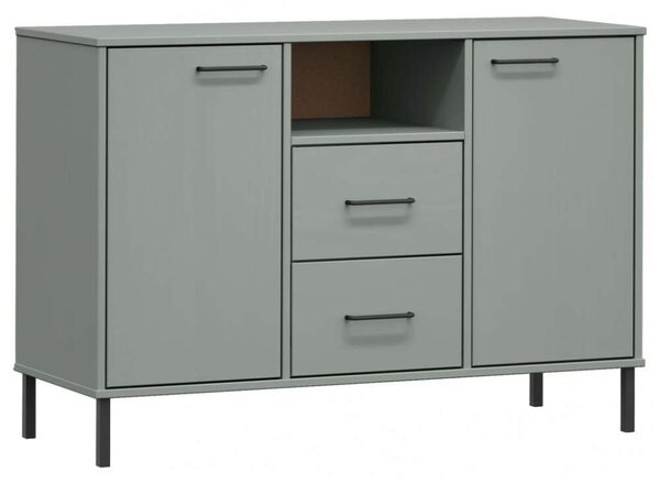 VidaXL OSLO Tálalószekrény - Tömör Fa - 113x40x77 cm