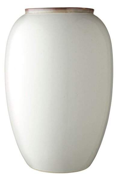 Basics Cream krémszínű agyagkerámia váza, magasság 50 cm - Bitz