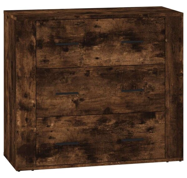 VidaXL Füstös Tölgy Tálalószekrény - 3 db - 80x33x70 cm