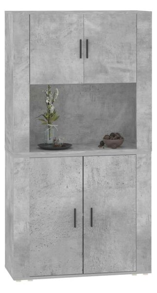 VidaXL Fa Szekrény - Beton Szürke - 160x33x70cm