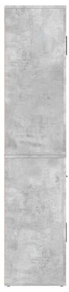 VidaXL Fa Szekrény - Beton Szürke - 160x80x33 cm