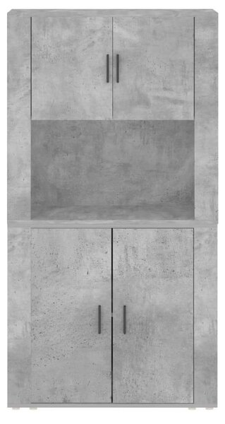 VidaXL Fa Szekrény - Beton Szürke - 160x33x70cm