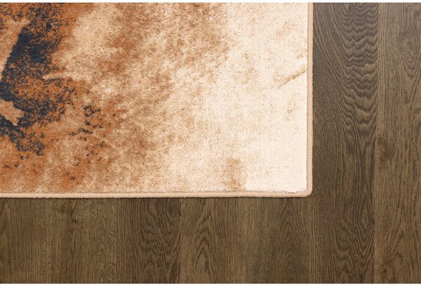 Gyapjú szőnyeg 133x180 cm Burst dark beige – Agnella