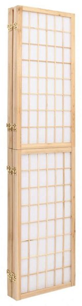 Japán Paraván - Fenyőfa - 4 Paneles - 160x170 cm