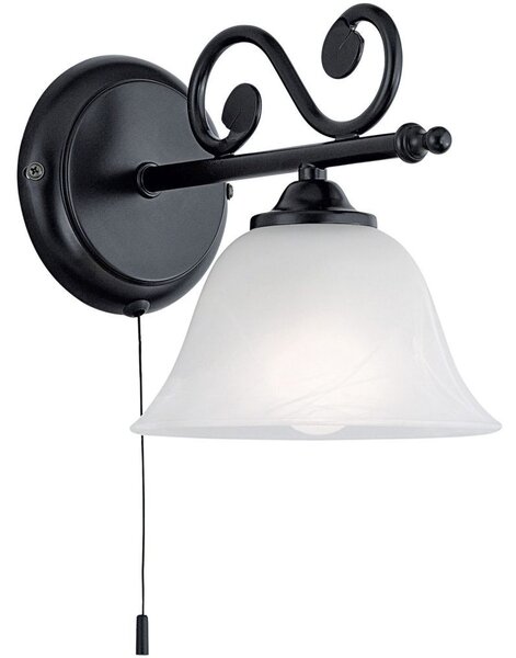 Eglo Murcia fali lámpa, fekete, 1xE14 foglalattal