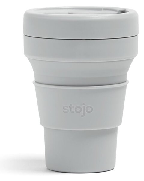 Mini Tribeca szürke összecsukható thermo pohár, 237 ml - Stojo