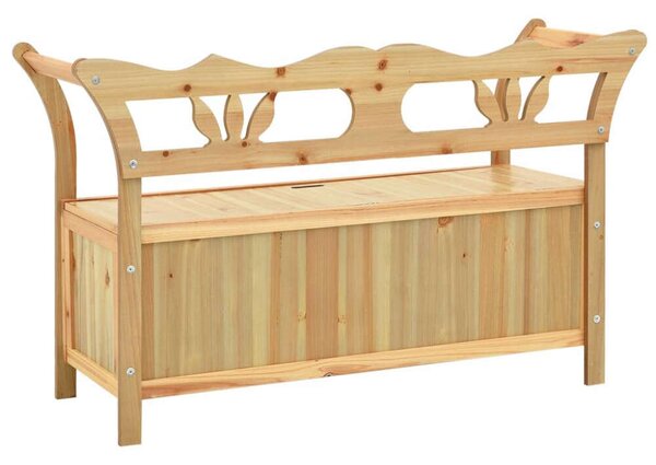 VidaXL Fenyőfa Tárolós Pad - 107x45x75,5 cm