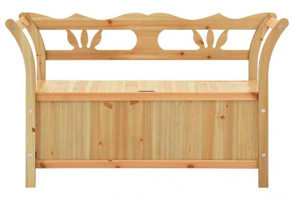 VidaXL Fenyőfa Tárolós Pad - 107x45x75,5 cm