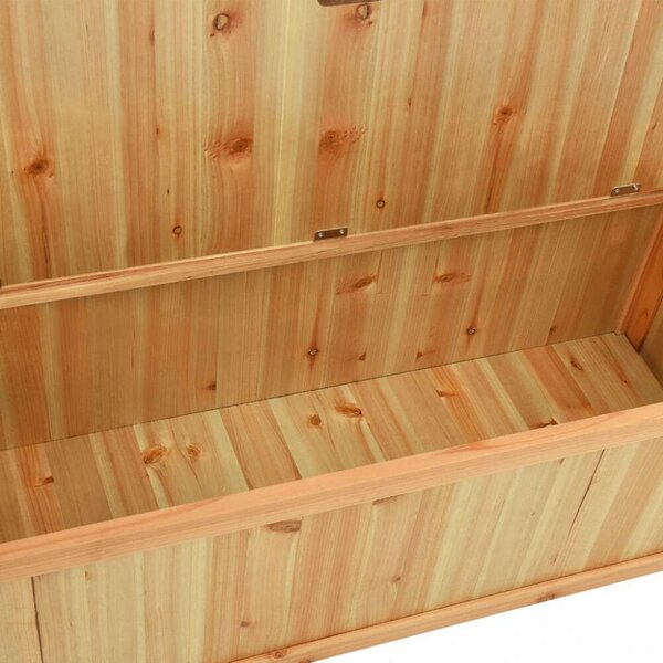 VidaXL Fenyőfa Tárolós Pad - 107x45x75,5 cm
