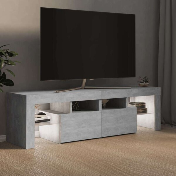 Modern TV Szekrény - Betonszürke - 140cm