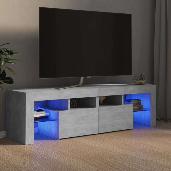 Modern TV Szekrény - Betonszürke - 140cm