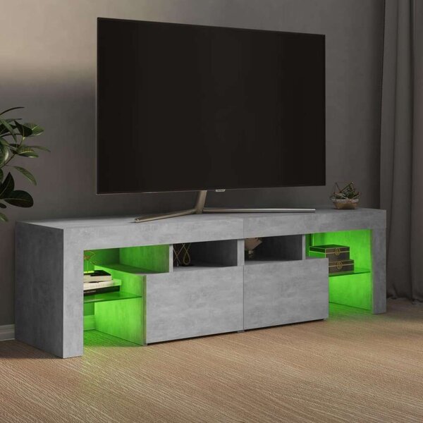 Modern TV Szekrény - Betonszürke - 140cm