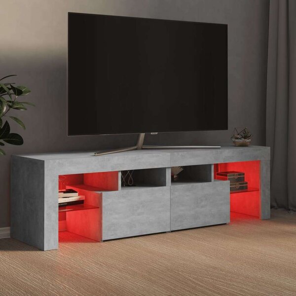 Modern TV Szekrény - Betonszürke - 140cm