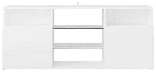 Modern LED TV Szekrény - Fehér - 120x35x50 cm