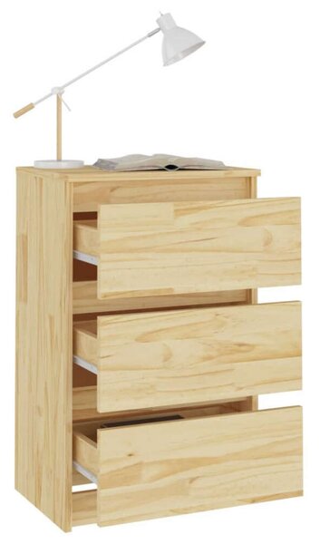 VIDAXL - Fenyőfa Éjjeliszekrény Szett - 2 db - 40x29,5x64 cm