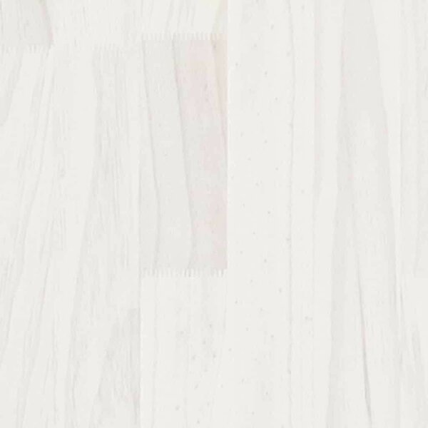 Fenyőfa Éjjeliszekrény - 2 db - Fehér - 40x29,5x64 cm