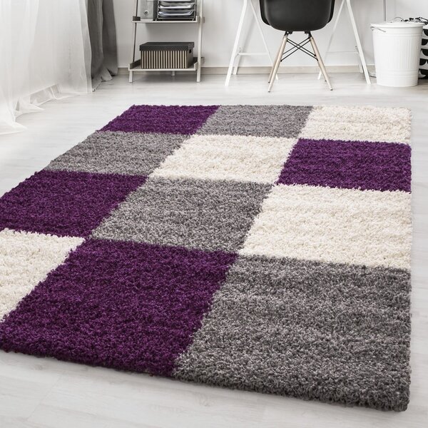 Lila-szürke szőnyeg 60x110 cm Life – Ayyildiz Carpets