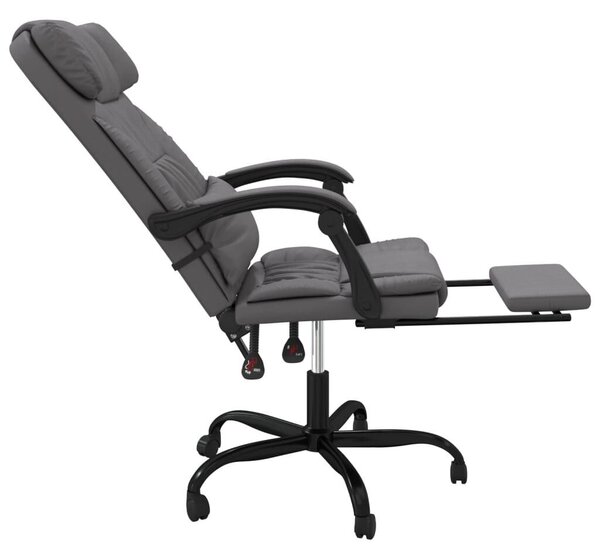 HomeOffice - Dönthető Irodaszék - Lábtartóval - Szürke