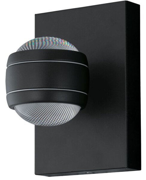 Eglo Sesimba sarokra szerelhető kültéri fali LED lámpa, fekete