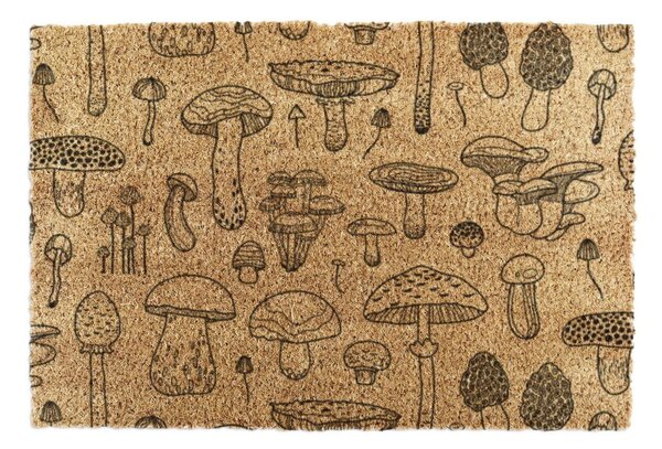 Kókuszrost lábtörlő 40x60 cm Mushrooms – Artsy Doormats